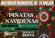 Invita Fito Gardea a participar en taller gratuito de elaboración de piñatas navideñas.