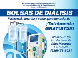 Ofrece Gobierno de Meoqui bolsas para diálisis peritoneal sin costo para quien más lo necesita