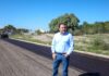 Supervisa Jesús Valenciano trabajos de rehabilitación de carpeta asfáltica en puente cercano al Colegio de Médicos