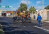 Avanzan trabajos de pavimentación frente al Colegio de Médicos; prevén reabrir circulación esta noche