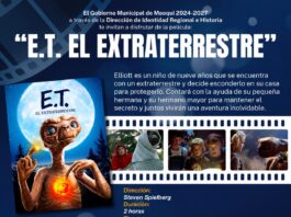 E.T. El extraterrestre protagonizará una tarde familiar en Meoqui en el “Cine Club Histórico”